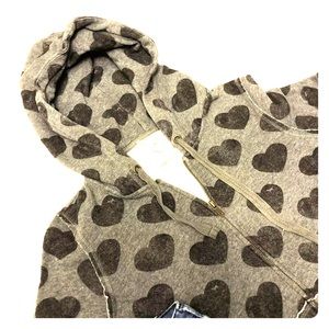 Victoria’s Secret zip up with hearts 🖤